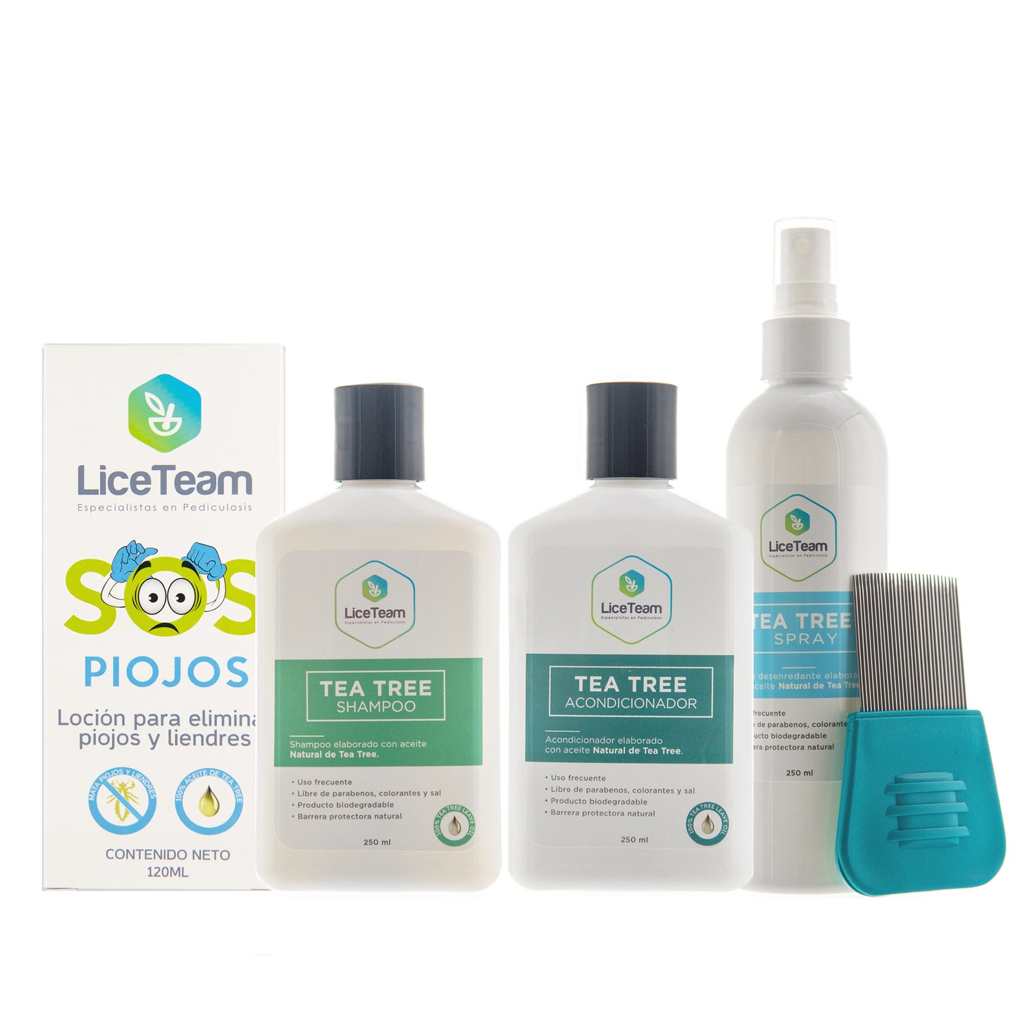 Pack Locion de Tratamiento y prevención para piojos SOS Tea Tree